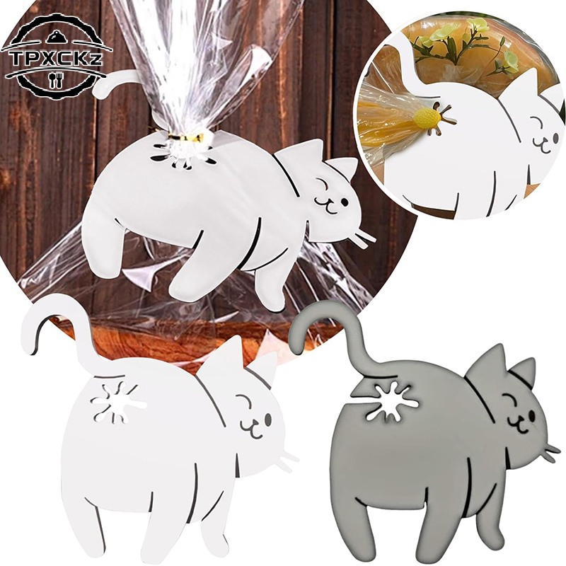 Kitchen Gadgets Novelty - Funny Cat Butt Bread Clip 3D