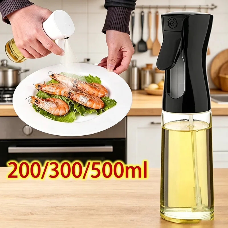 Kitchen Gadgets Oil Spray - 200/300/500ml Plastic Oil Spray Bottle Food