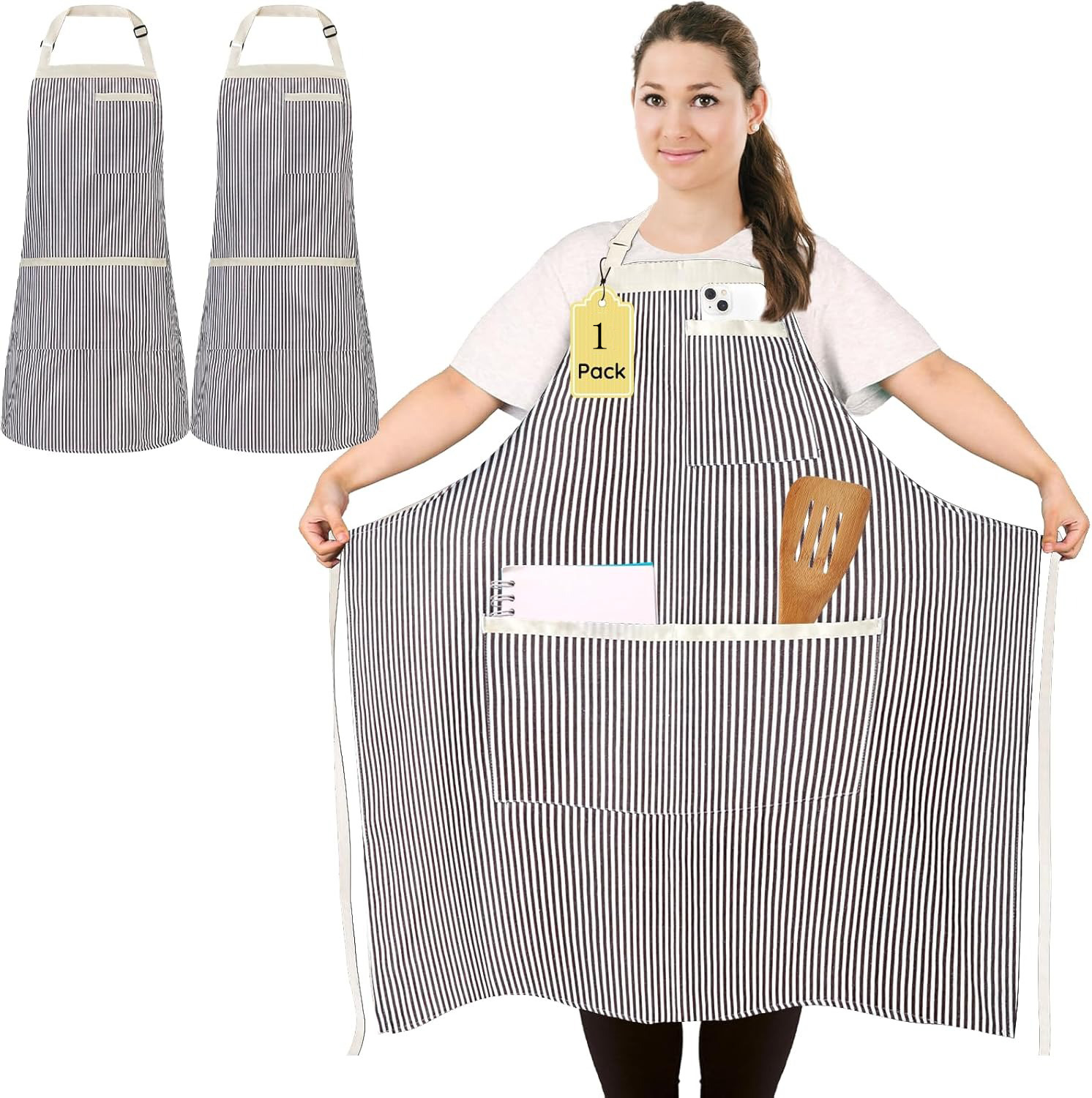 Korean Kitchen Gadgets - plus size 89cm Adjustable Apron with