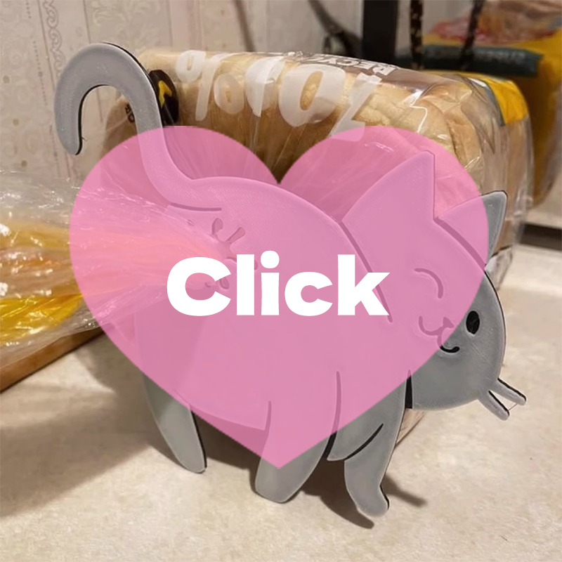 Kitchen Gadgets Novelty - 2pcs 3D Cat Butt Bread Bag