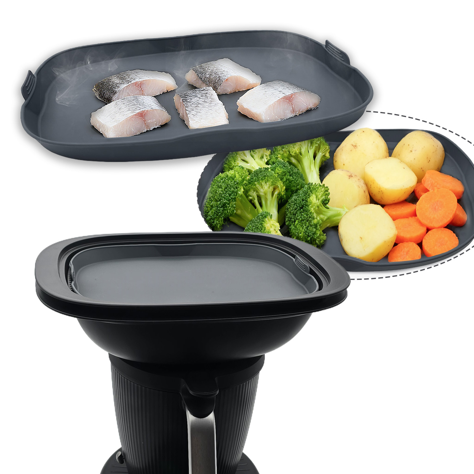Kitchen Gadgets Thermomix - Silicone Steamer&Baking Dish for Thermomix TM7,