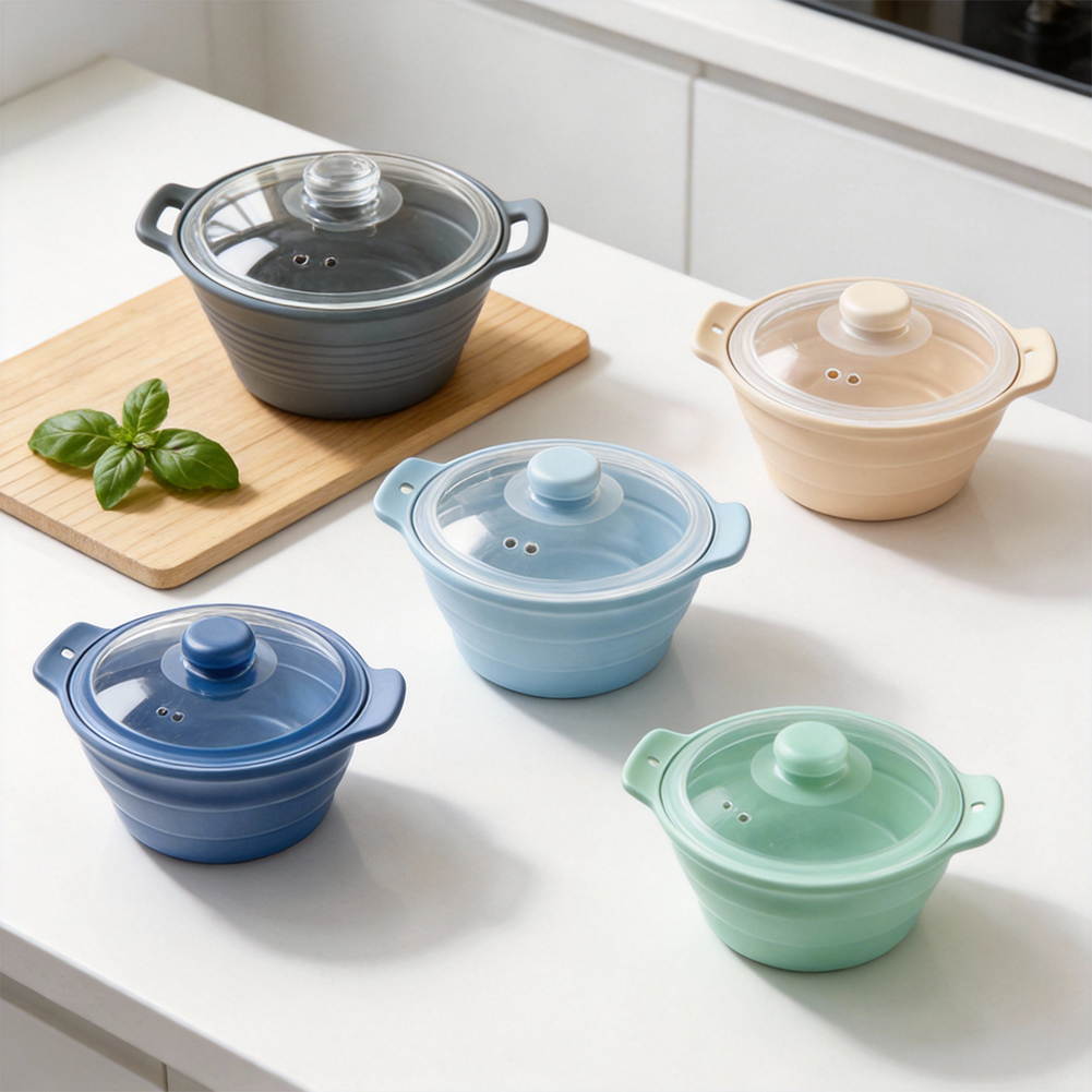Silicone Steamer Basket - Silicone Microwave Steamer Basket Foldable For