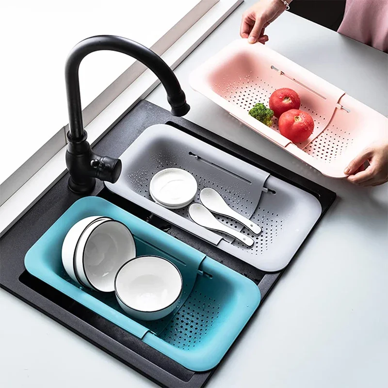 Kitchen Gadgets Modern - Colander Strainer Over The Sink Colander