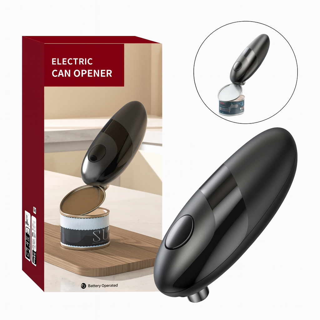 Electric Can Opener - Dual-Power Electric Can Opener Auto Opener