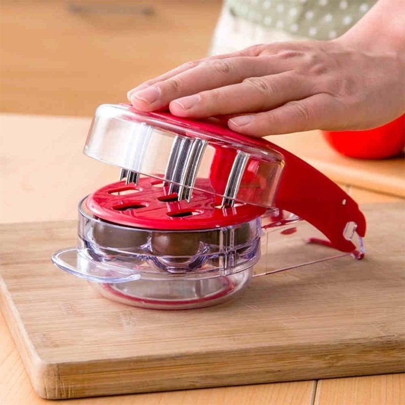 6 Hole Cherry Corer with Conta - Kitchen Gadgets Novelty 리뷰 및 가격