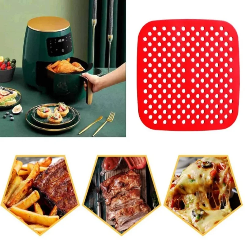 Air Fryer Liner Food Grade Reu - Silicone Steamer Basket 리뷰 및 가격