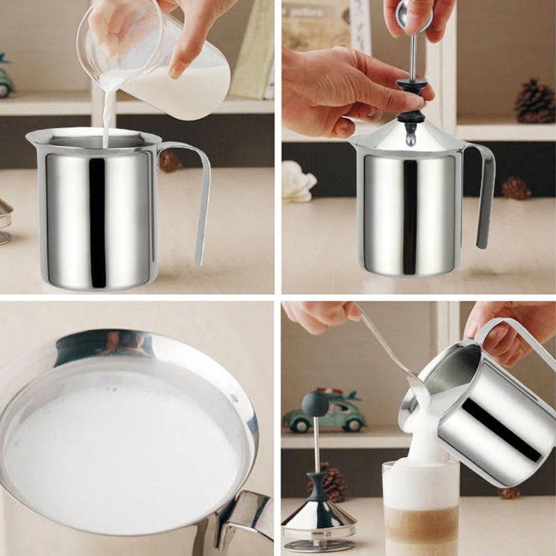 400ML Stainless Milk Frother F - Kitchen Gadgets Blender 리뷰 및 가격