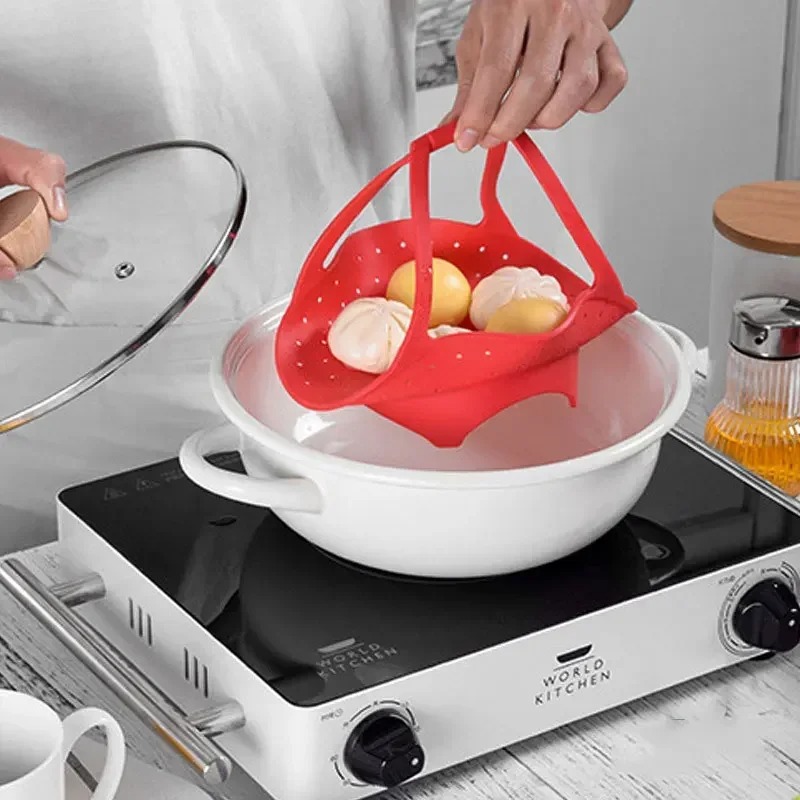 Steamer Basket with Silicone E - Silicone Steamer Basket 리뷰 및 가격