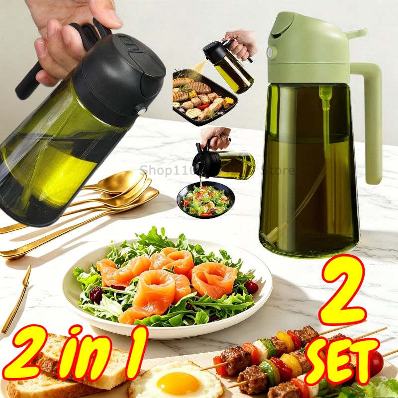 2-in-1 Oil Sprayer Dispenser O - Kitchen Gadgets Oil Spray 리뷰 및 가격