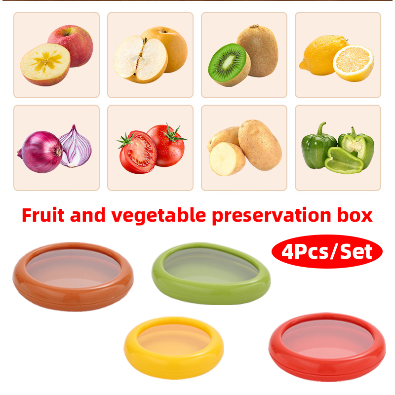 4Pcs Kitchen Storage Box Fruit - Kitchen Gadgets Modern 리뷰 및 가격