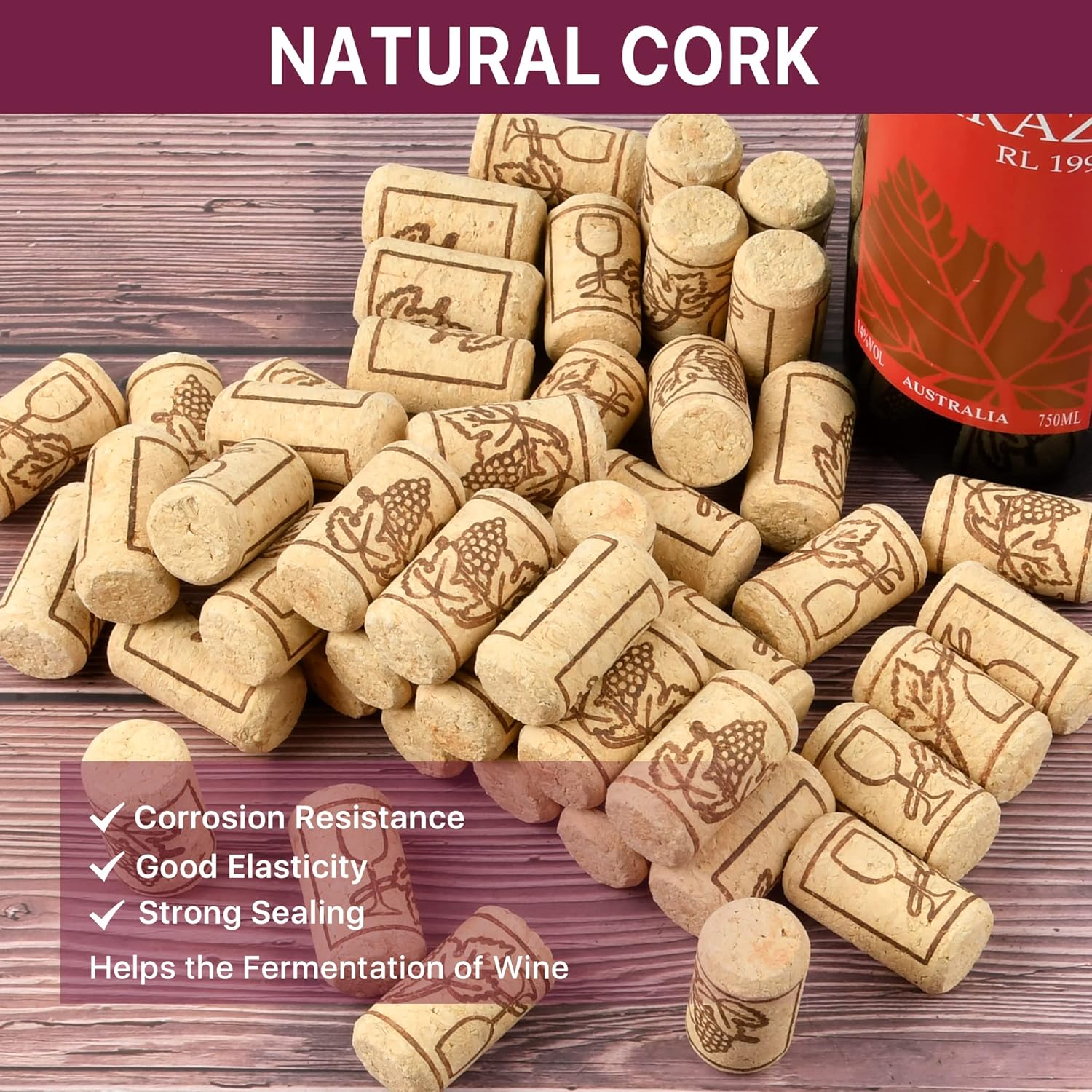 100pcs Wine Cork Stopper Natur - Kitchen Gadgets Oxo 리뷰 및 가격