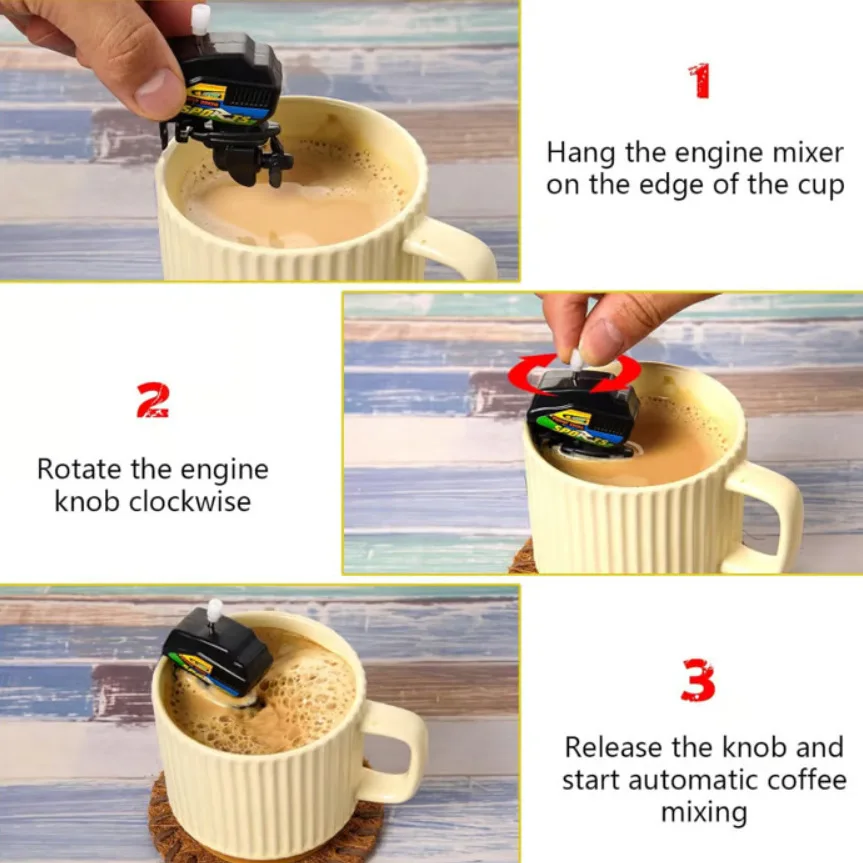 Mini Boat Motor Coffee Stirre  - Kitchen Gadgets Novelty 리뷰 및 가격