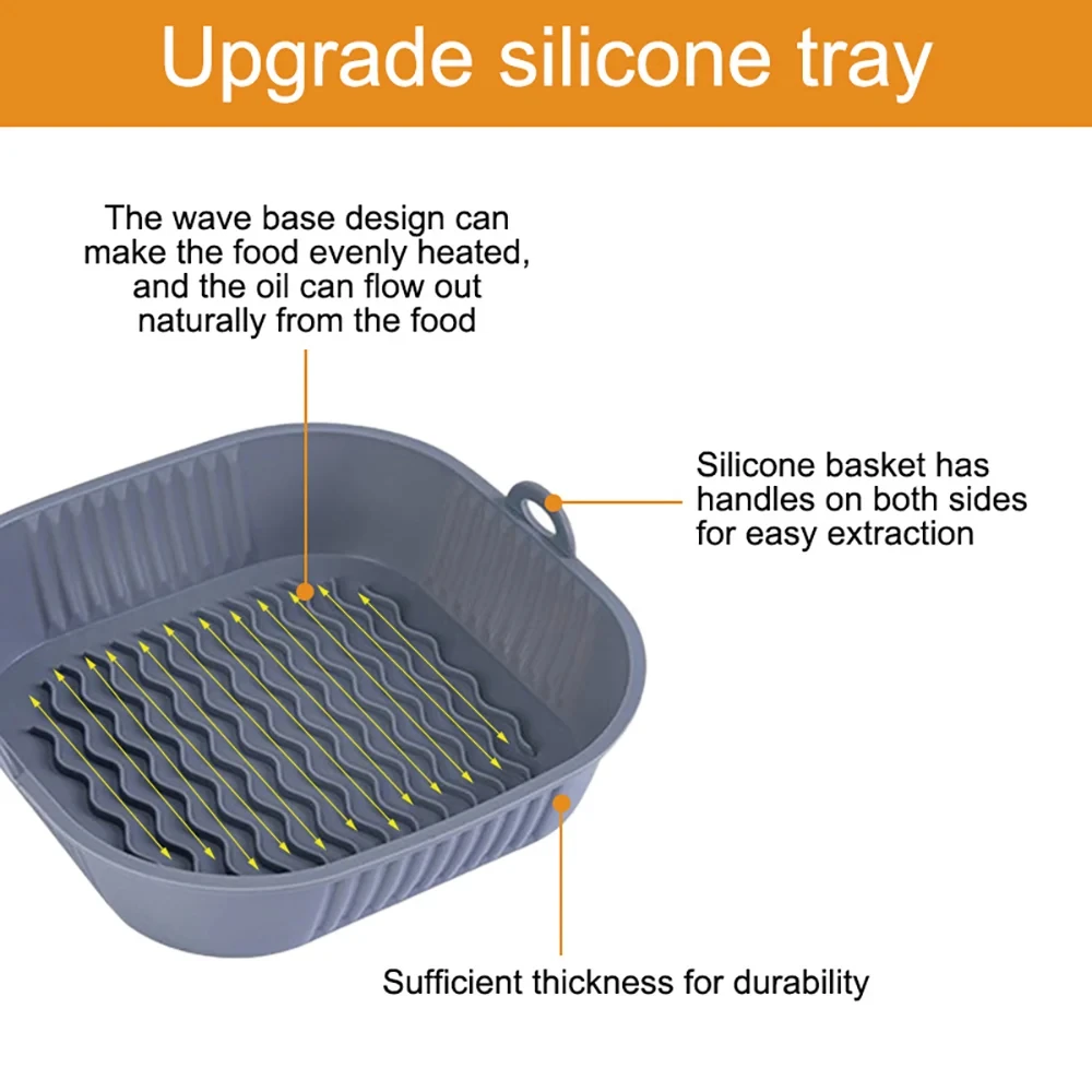 Silicone Air Fryer Pot Tray Fo - Silicone Steamer Basket 리뷰 및 가격