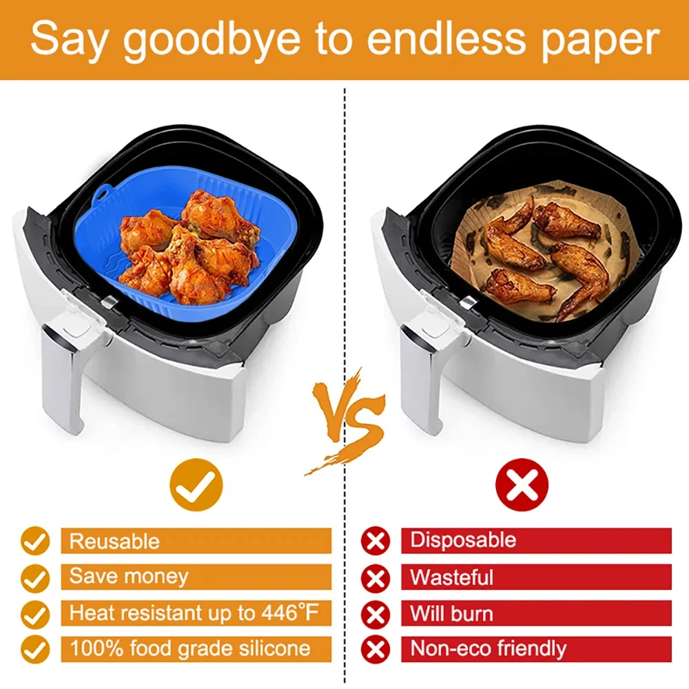 Silicone Air Fryer Pot Tray Fo - Silicone Steamer Basket 리뷰 및 가격