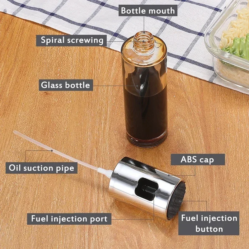 Glass BBQ Oil Bottle with Spra - Kitchen Gadgets Oil Spray 리뷰 및 가격