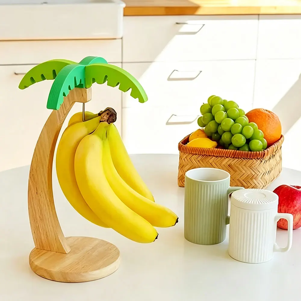 Wooden Banana Holder Stand Kee - Kitchen Gadgets Modern 리뷰 및 가격