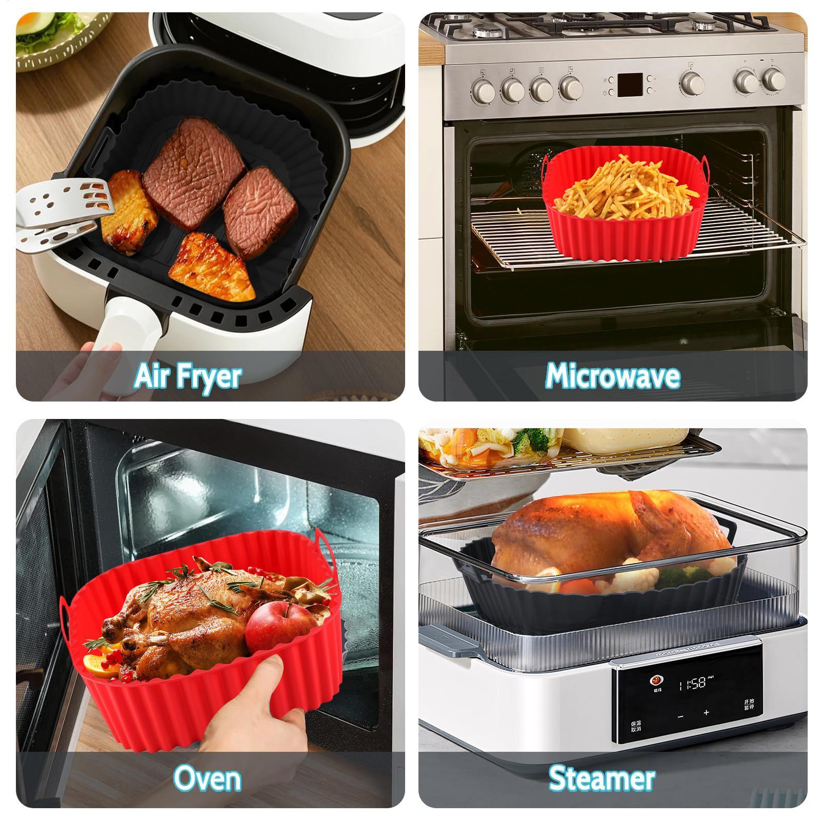 Silicone Air Fryer Liners Pot  - Silicone Steamer Basket 리뷰 및 가격