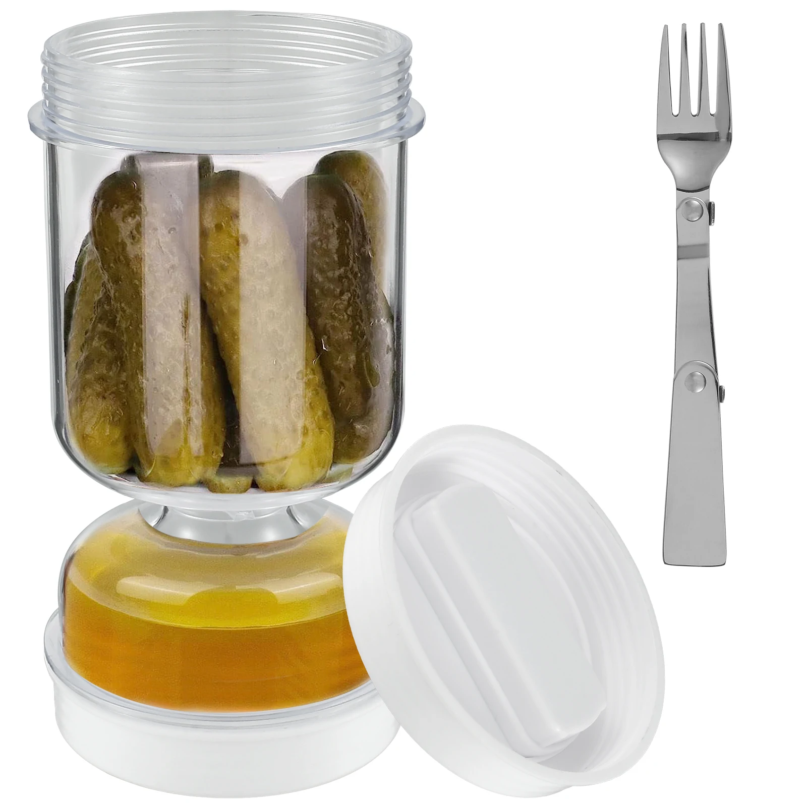 Pickles Jar With Forks Dry and - Korean Kitchen Gadgets 리뷰 및 가격
