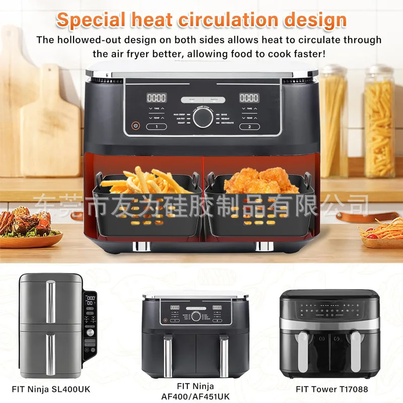 New Air Fryer Silicone Liners  - Silicone Steamer Basket 리뷰 및 가격