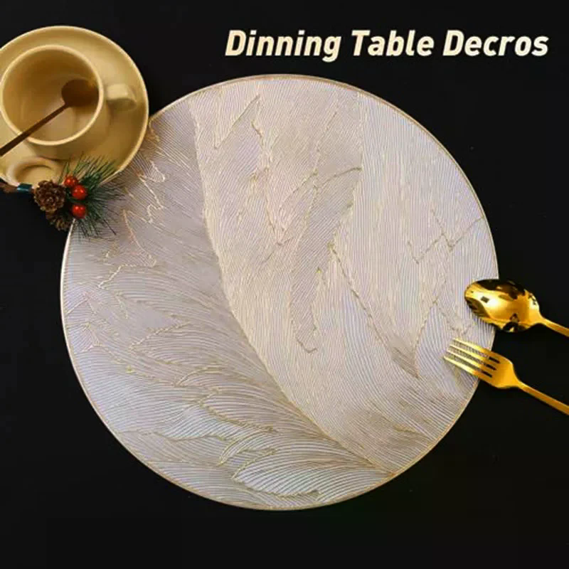 6*Round Luxury Placemats Non-S - Kitchen Gadgets Luxury 리뷰 및 가격
