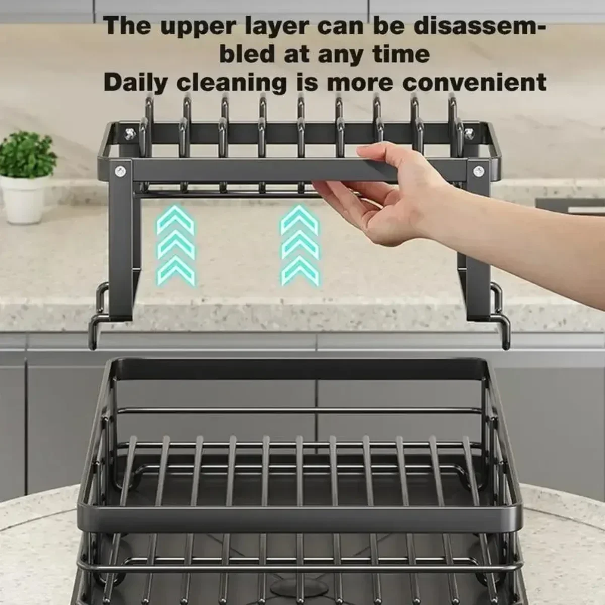 Double Layer Bowl Rack Adjusta - Kitchen Gadgets And Utensils 리뷰 및 가격