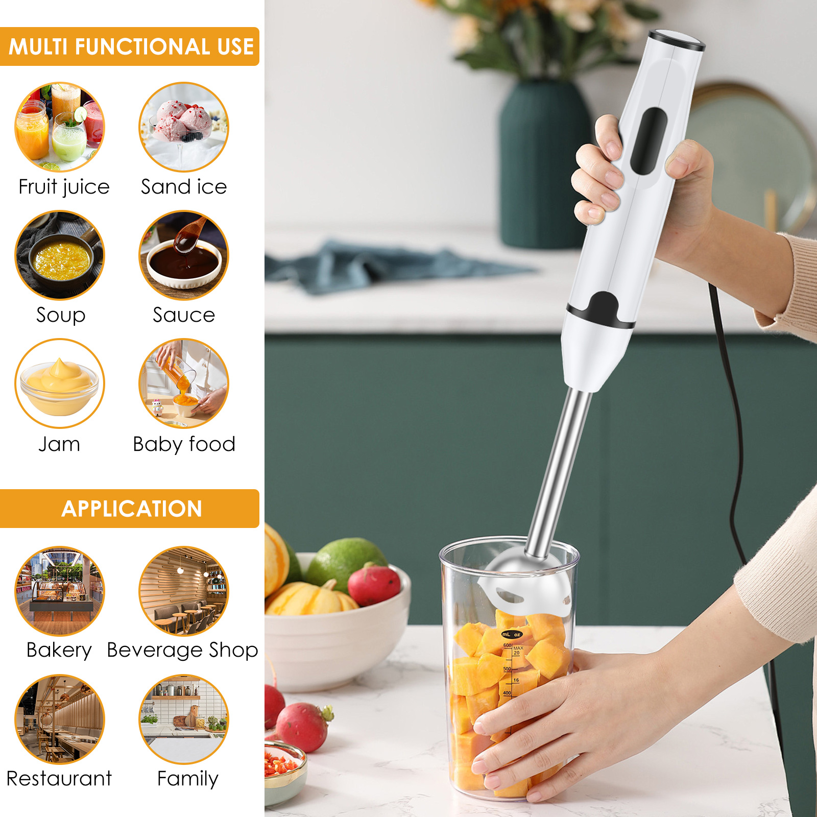 Immersion Blender Stainless St - Kitchen Gadgets Blender 리뷰 및 가격