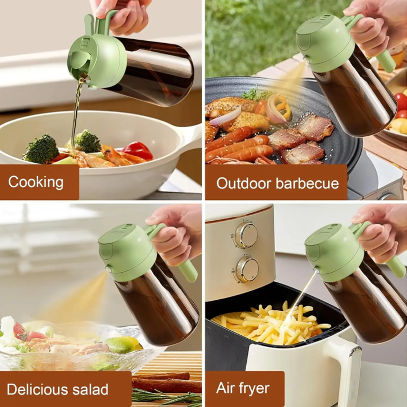 16oz 2-in-1 Glass Oil Dispense - Kitchen Gadgets Oil Spray 리뷰 및 가격