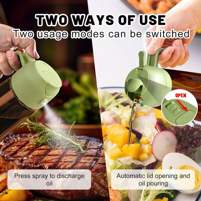 16oz 2-in-1 Glass Oil Dispense - Kitchen Gadgets Oil Spray 리뷰 및 가격