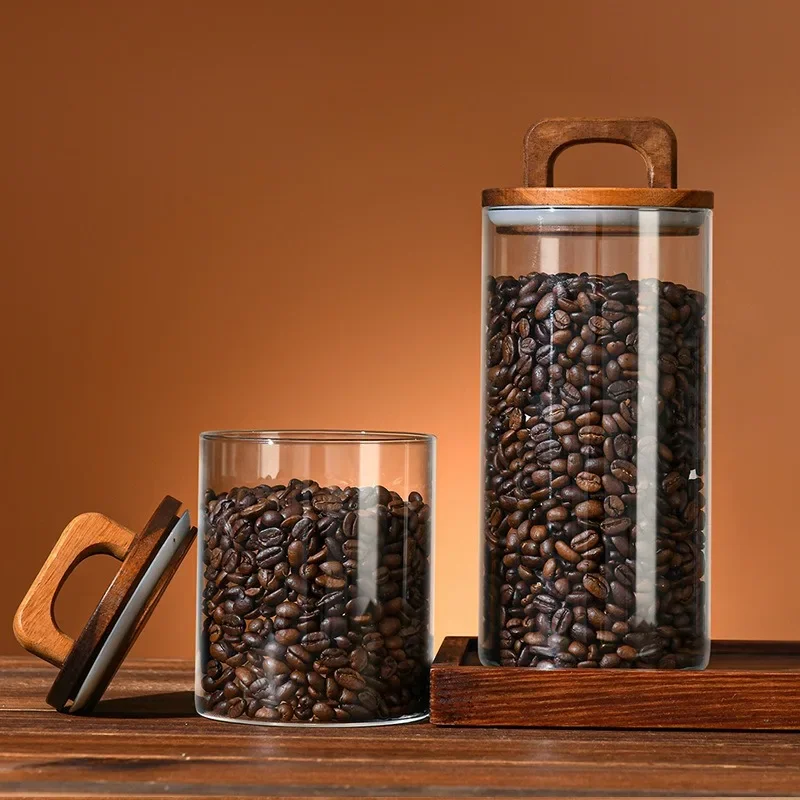 Clear Glass Jar with Bamboo Li - Korean Kitchen Gadgets 리뷰 및 가격