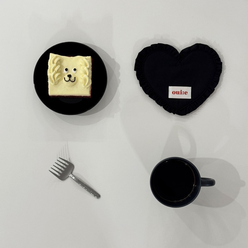 Heart Plaid  Coaster Korean Ha - Korean Kitchen Gadgets 리뷰 및 가격