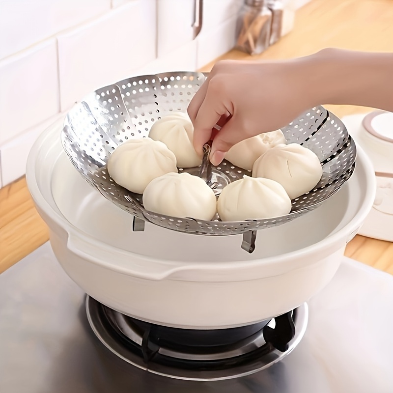 Foldable Stainless Steel Steam - Silicone Steamer Basket 리뷰 및 가격