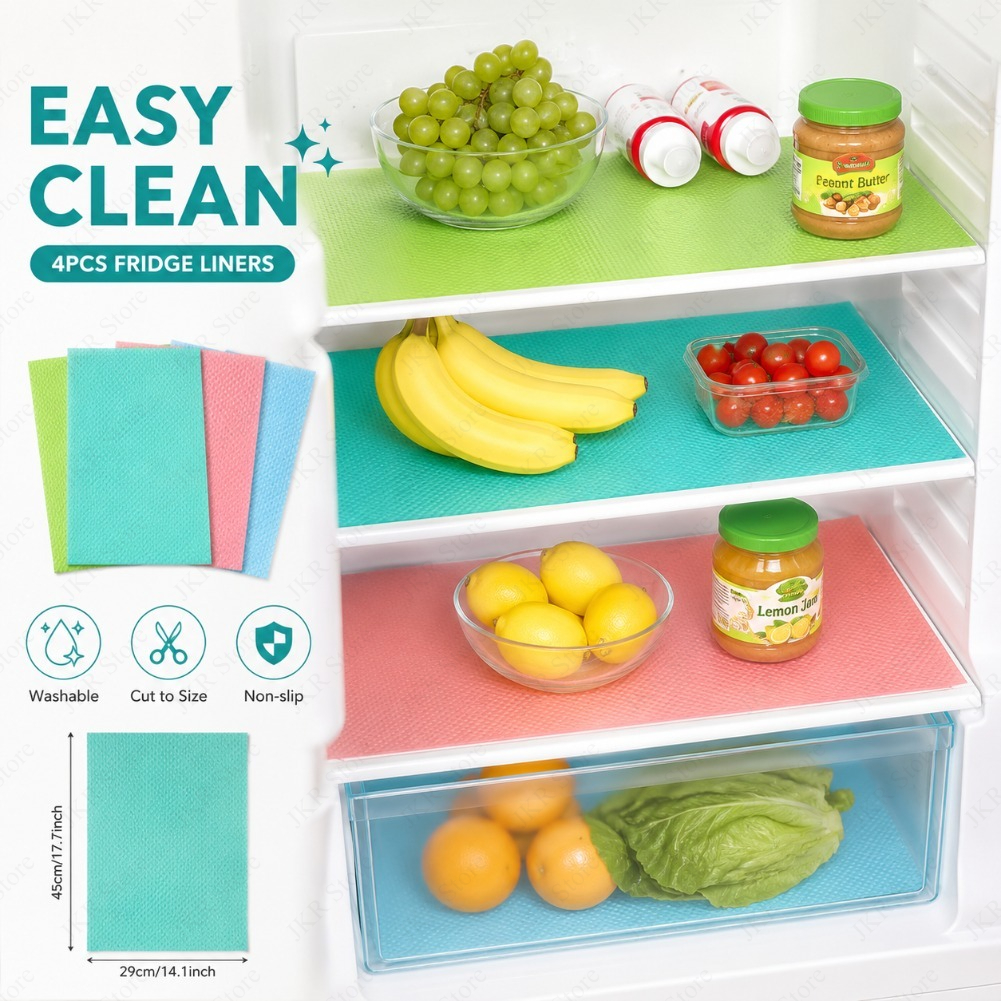 4/8Pcs Refrigerator Liners May - Kitchen Gadgets Modern 리뷰 및 가격