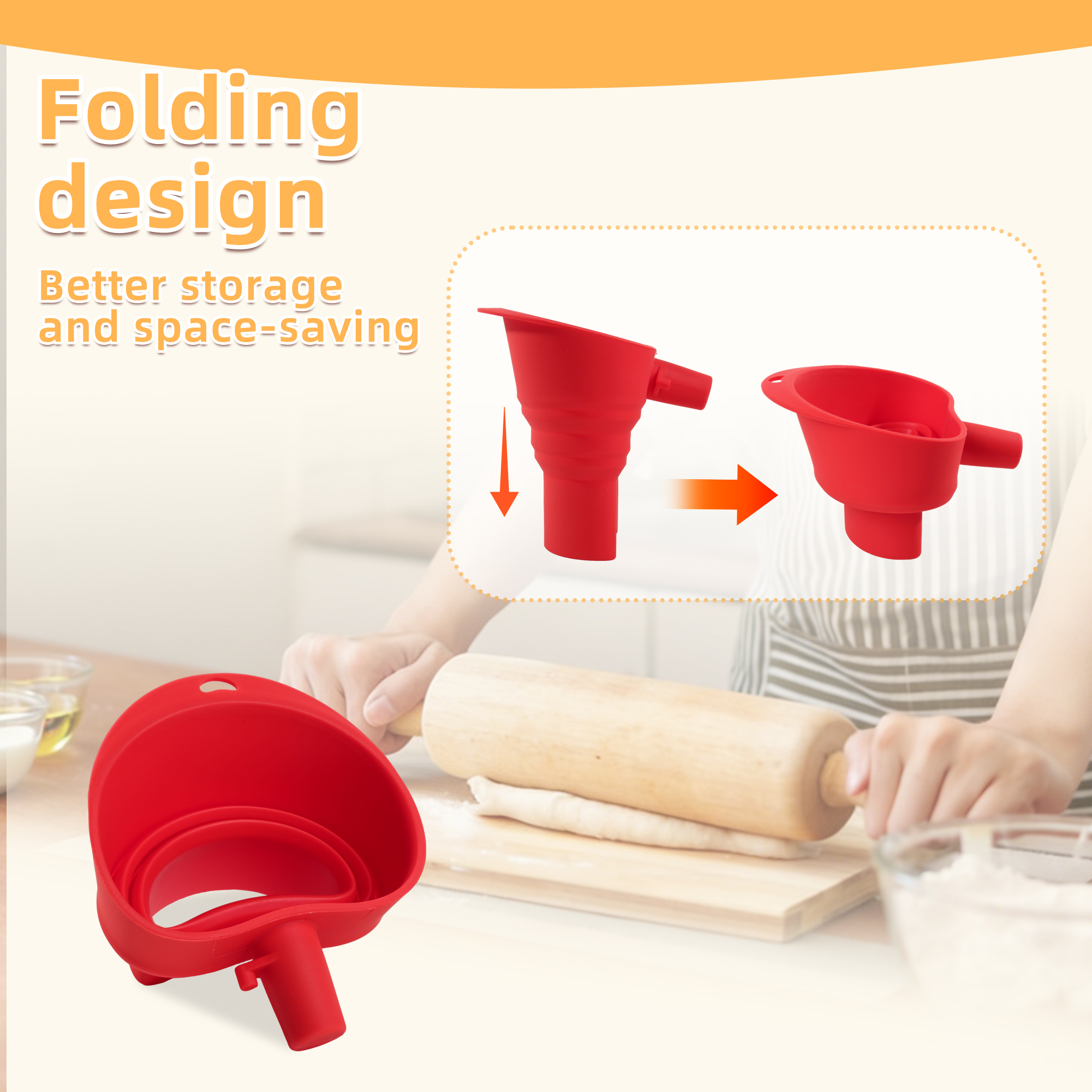 1/3pcs mix Silicone Flour Funn - Kitchen Gadgets Blender 리뷰 및 가격